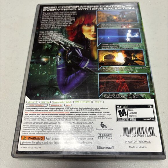 Xbox 360: Platinum Hits Perfect Dark Zero - Preowned - 1904 - Picture 4 of 4